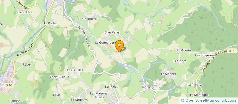 localisation de l'entreprise SCI LA GONNARDERIE  RONNO