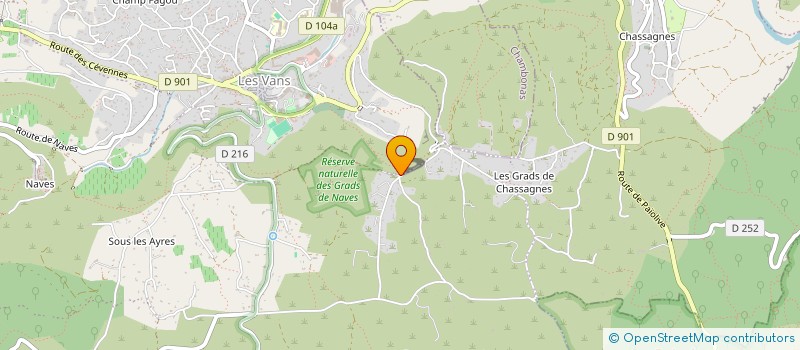 localisation de l'entreprise SCI LA GORELLE  LES VANS