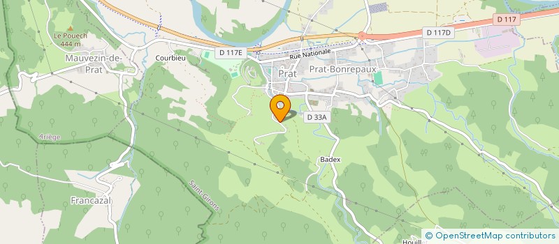 localisation de l'entreprise SCI LA GOUAREGE à PRAT-BONREPAUX