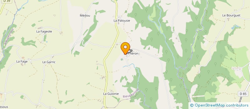 localisation de l'entreprise SCI LA GOUDARELLE  RIEUPEYROUX