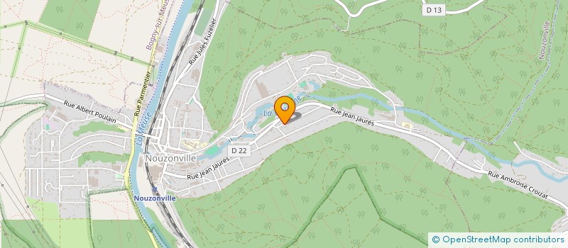 localisation de l'entreprise SCI LA GOUTELLE  NOUZONVILLE