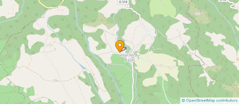 localisation de l'entreprise SCI LA GOUTINE  VILLARZEL DU RAZES