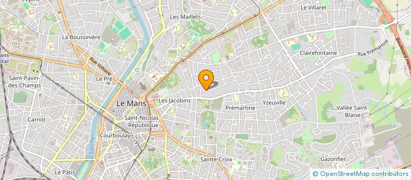 localisation de l'entreprise SCI LA GOUTTE D'OR  LE MANS