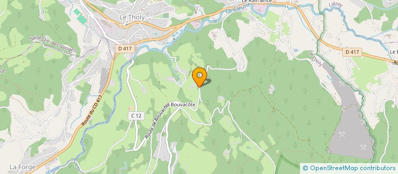 localisation de l'entreprise SCI LA GOUTTE DE MORAINE  LE THOLY