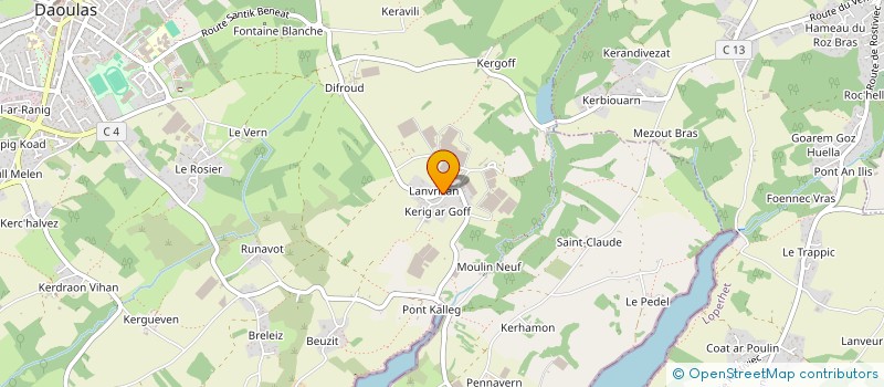 localisation de l'entreprise SCI LA GRACIEUSE  PLOUGASTEL-DAOULAS