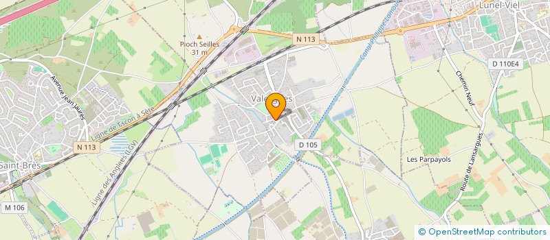 localisation de l'entreprise SCI LA GRADIVA  VALERGUES