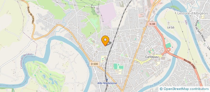 localisation de l'entreprise SCI LA GRADIVA DURAS  ALBI