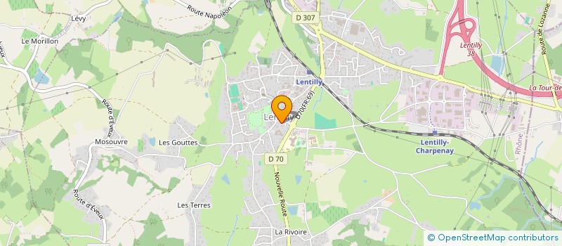 localisation de l'entreprise SCI LA GRAND CROIX  LENTILLY