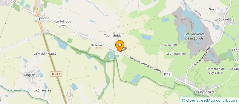 localisation de l'entreprise SCI LA GRANDE ALOUETTE  LA BOISSIERE-DES-LANDES