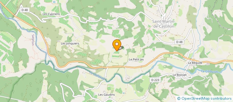 localisation de l'entreprise SCI LA GRANDE BASTIDE  CASENEUVE