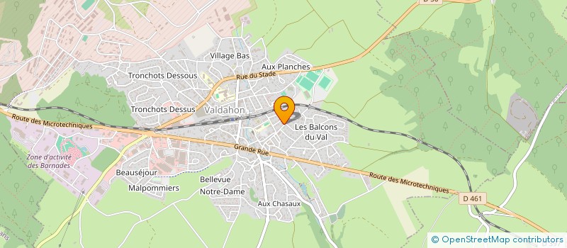 localisation de l'entreprise SCI LA GRANDE BLEUE  VALDAHON