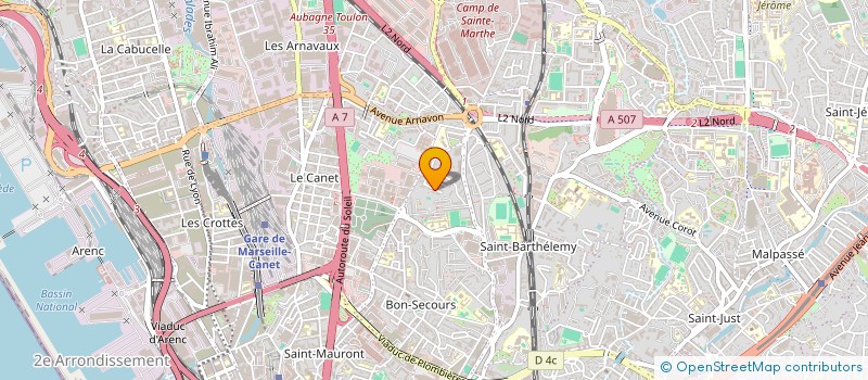 localisation de l'entreprise SCI LA GRANDE BLEUE à MARSEILLE