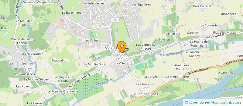 localisation de l'entreprise SCI  LA GRANDE BRUERE  LUYNES