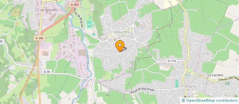 localisation de l'entreprise SCI LA GRANDE CHARRIERE  VOURLES