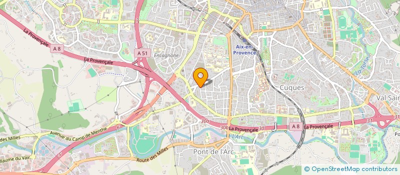 localisation de l'entreprise SCI LA GRANDE CHARRIERE  AIX-EN-PROVENCE