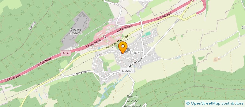 localisation de l'entreprise SCI LA GRANDE COTE  MARCHAUX-CHAUDEFONTAINE