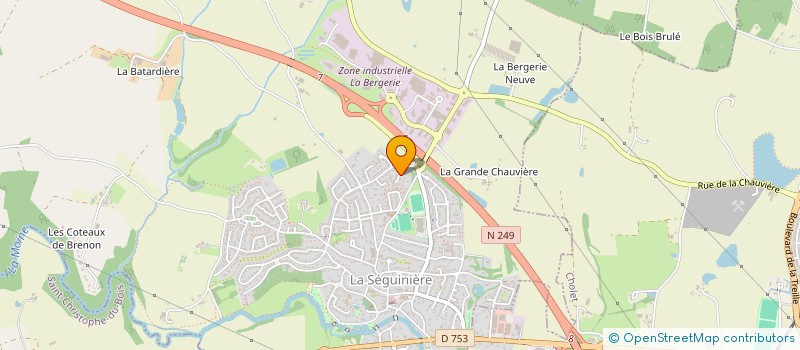 localisation de l'entreprise SCI LA GRANDE FONTAINE  LA SEGUINIERE