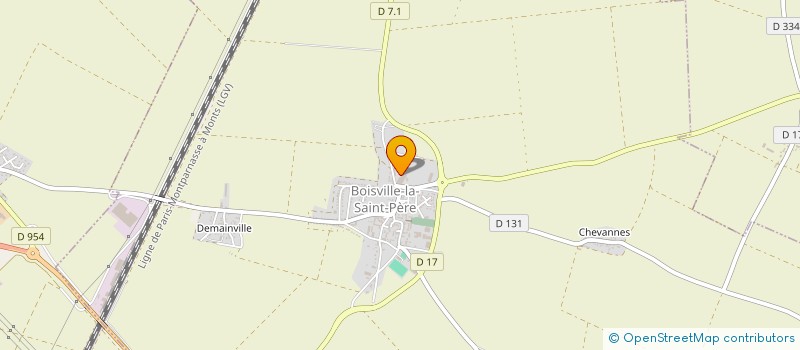 localisation de l'entreprise SCI LA GRANDE FOSSE à BOISVILLE-LA-SAINT-PERE