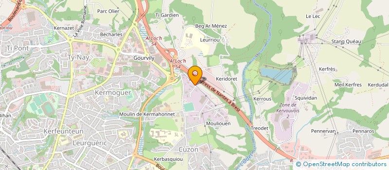 localisation de l'entreprise SCI LA GRANDE GREVE à QUIMPER