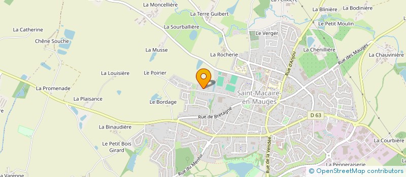 localisation de l'entreprise SCI LA GRANDE LANDE  PONT L ABBE