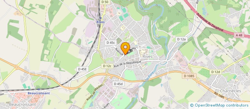 localisation de l'entreprise SCI LA GRANDE NAINON  RIVES