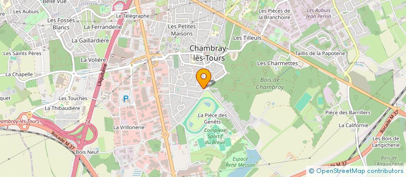 localisation de l'entreprise SCI LA GRANDE OURSE  CHAMBRAY-LES-TOURS