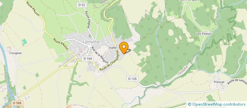 localisation de l'entreprise SCI LA GRANDE RUE  LAMOTHE