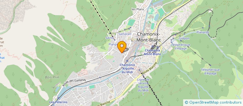 localisation de l'entreprise SCI LA GRANDE SAVOYARDE à CHAMONIX-MONT-BLANC