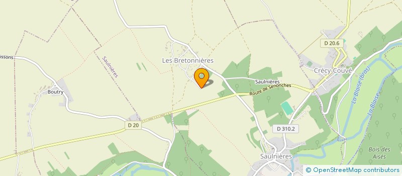localisation de l'entreprise SCI LA GRANDE VALLEE à SAULNIERES
