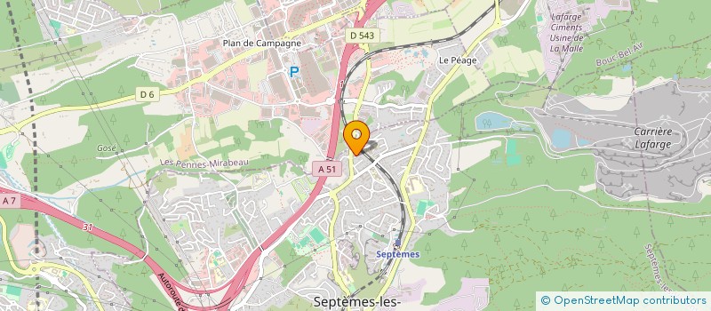 localisation de l'entreprise SCI LA GRANDE VIGNE à SEPTEMES-LES-VALLONS