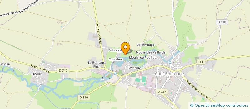 localisation de l'entreprise SCI LA GRANDE VIGNE  CHEF-BOUTONNE