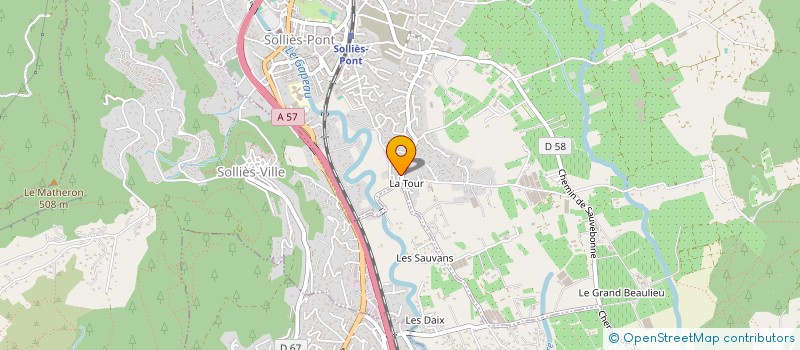 localisation de l'entreprise SCI LA GRANDIERE  SOLLIES-PONT