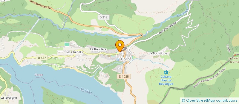 localisation de l'entreprise SCI LA GRANGE  CORPS