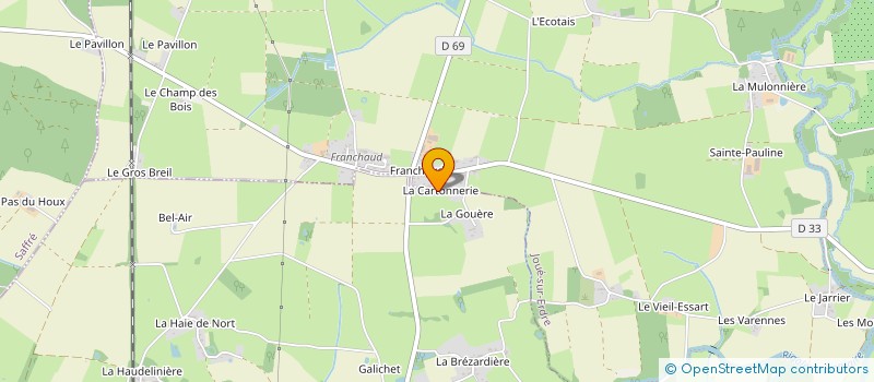 localisation de l'entreprise SCI LA GRANGE à NORT SUR ERDRE