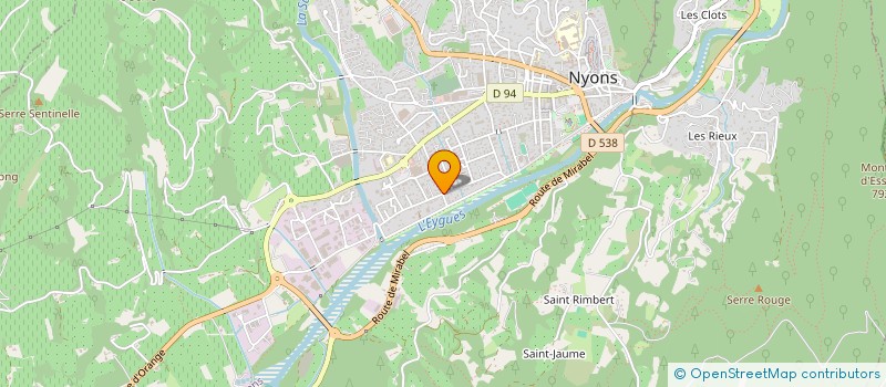 localisation de l'entreprise SCI LA GRANGE  NYONS