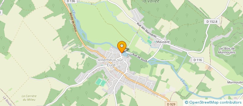 localisation de l'entreprise SCI LA GRANGE à VILLEMEUX-SUR-EURE