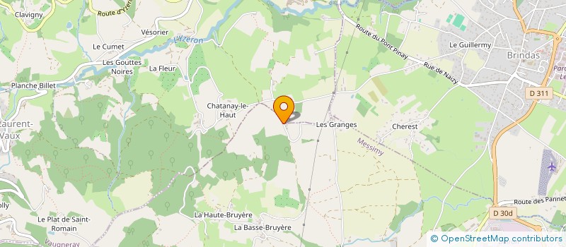 localisation de l'entreprise SCI LA GRANGE  THURINS