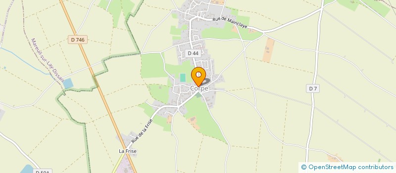 localisation de l'entreprise SCI LA GRANGE  CORPE