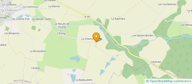 localisation de l'entreprise SCI LA GRANGE  BETZ-LE-CHATEAU