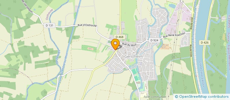 localisation de l'entreprise SCI LA GRANGE  GERSTHEIM