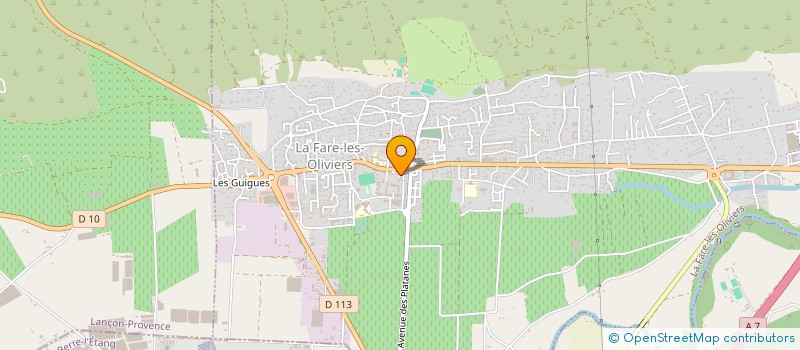 localisation de l'entreprise SCI LA GRANGE  LA FARE-LES-OLIVIERS