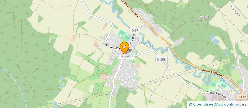 localisation de l'entreprise SCI LA GRANGE  HIRTZBACH