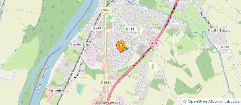 localisation de l'entreprise SCI LA GRANGE à COSNE-COURS-SUR-LOIRE