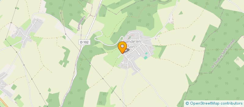 localisation de l'entreprise SCI LA GRANGE  LALANDE-EN-SON