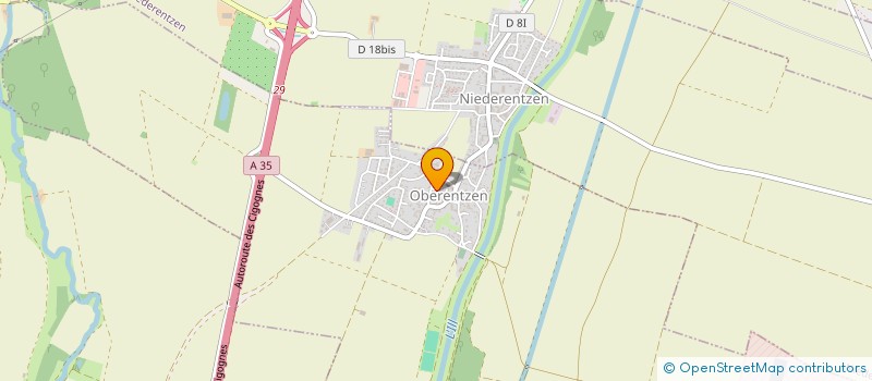 localisation de l'entreprise SCI LA GRANGE  OBERENTZEN