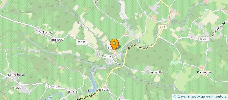 localisation de l'entreprise SCI LA GRANGE AUX CEDRES  LADAUX