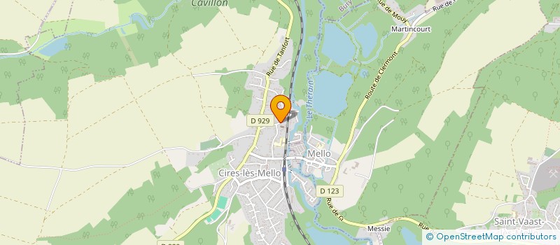 localisation de l'entreprise SCI LA GRANGE AUX DIMES  CIRES-LES-MELLO