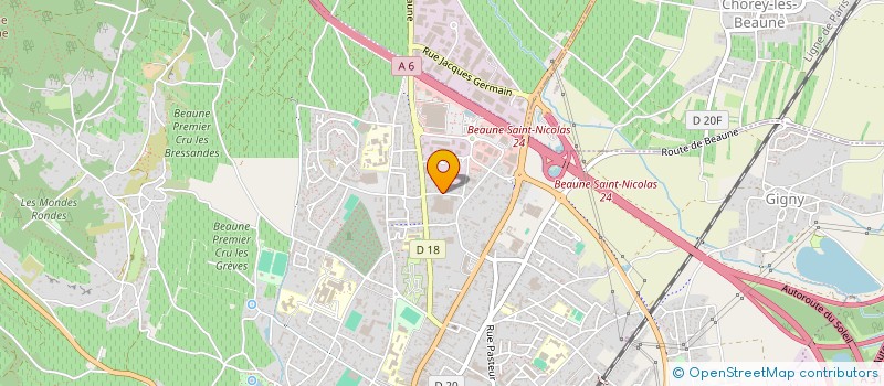 localisation de l'entreprise SCI LA GRANGE AUX ECUREUILS à BEAUNE