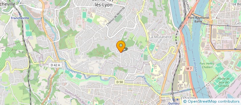 localisation de l'entreprise SCI LA GRANGE AUX LAPINS  SAINTE-FOY-LES-LYON