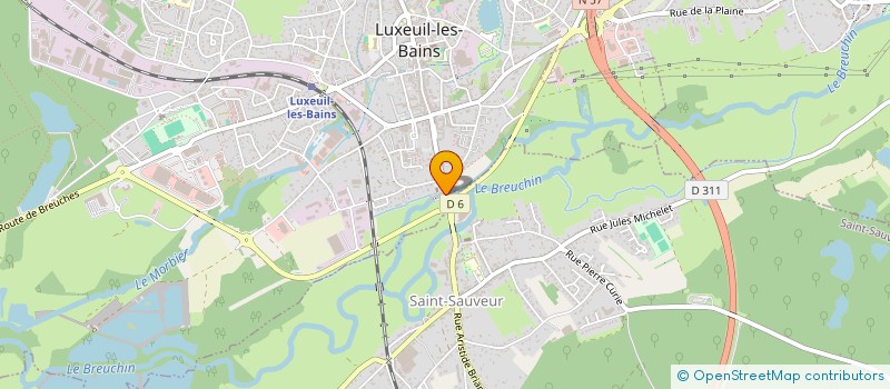 localisation de l'entreprise SCI LA GRANGE BARREAU à LUXEUIL-LES-BAINS
